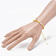 (Jewelry Parties Factory Sale)Adjustable Nylon Thread Braided Bead Bracelets BJEW-JB06160-02-4