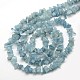 Natural Aquamarine Chip Beads Strands X-G-L154-19-3