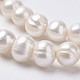 Fili di perle di perle d'acqua dolce coltivate naturali PEAR-D187-26-3