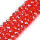 Electroplate Glass Beads Strands EGLA-A034-T6mm-A27-1