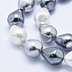 Chapelets de perles en coquille électrolytique BSHE-G006-10B-3