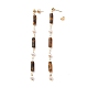 Column Natural Gemstone Dangle Stud Earrings EJEW-JE04383-3