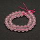 Chapelets de perles en quartz rose naturel G-E375-4mm-01-3