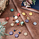PandaHall Elite 72Pcs 12 Colors Plating Opaque & Transparent Resin Beads RESI-PH0001-70-3
