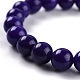 Dyed Natural Jade Beads Stretch Bracelets BJEW-G633-B-14-2