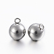 304 Stainless Steel Sphere Charms STAS-H394-12P-2