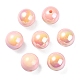 Placage uv perles acryliques irisées arc-en-ciel OACR-F004-08A-2