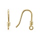 Echte 18 Karat vergoldete 925 Ohrringhaken aus Sterlingsilber STER-K015-H281-G-2