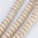 Chapelets de perles en bois pétrifié naturel G-P354-07-4x2mm-1
