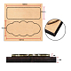Matrice de découpe de coupe de bois DIY-WH0169-37-3