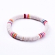 Handmade Polymer Clay Heishi Beads Stretch Bracelets BJEW-JB05087-01-1