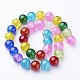 Crackle Glass Beads Strands GGM005-3
