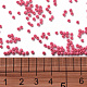 11/0グレードの丸いガラスシードビーズ  焼き付け塗料  ピンク  2.3x1.5mm  穴：1mm  約48500個/ポンド SEED-N001-A-1045-3