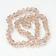 Losange brins de perles de verre transparent EGLA-J100-07-2