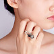 Shegrace 925 anillos de dedo de plata esterlina tailandesa JR805A-4