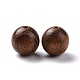 Perles rondes en bois de santal en peau de tigre WOOD-G009-01C-2