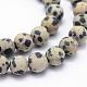 Natural Dalmatian Jasper Beads Strands G-F518-19-8mm-3