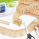 OLYCRAFT Polyester Silk Tassel Ribbon with Card Golden Rod Bullion Fringe Trim Fabric Trims and Embellishments Curtain Weights Fringes for Sewing DIY Decoration Gold Polyester Silk Tassel Ribbon OCOR-WH0063-56A-6