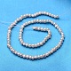 Hebras de perlas de perlas de agua dulce cultivadas naturales de papa PEAR-E007-3-4mm-A-2