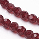 Faceted(32 Facets) Round Glass Beads Strands X-EGLA-J042-4mm-20-3