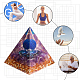 CRASPIRE Crystal Epoxy Display Decorations Lapis Lazuli Pyramid Sphere Crystal Pyramid Home Office Decor Bracelet Jewelry Display Base DJEW-WH0034-26C-5