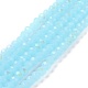 Chapelets de perles en verre électroplaqué EGLA-A034-J4mm-L06-1