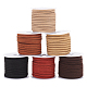 PandaHall Elite 6 Rolls 6 Colors Faux Suede Cord LW-PH0002-27A-1