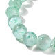 Gefärbtes natürliches Selenit-Stretcharmband mit runden Perlen für Damen BJEW-G697-02A-4