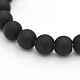 Dyed Natural Black Agate Beads Strands G-P088-14-6mm-1