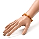 Bracelet extensible en perles d'ambre naturel pour enfant BJEW-JB06819-01-5