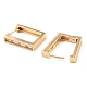 Brass with Cubic Zirconia Hoop Earrings EJEW-D078-39G-2