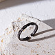Shegrace testurizzato 925 anelli di polsino in argento sterling JR839A-4