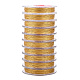 タイガーテールワイヤー  ステンレス鋼線  ラウンド  ゴールドカラー  0.5mm  約32.81フィート（10m）/セット TWIR-N004-0.5mm-G-1