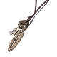 Einstellbar Retro-Zink-Legierung Anhänger und Lederband Lariat Halsketten für Männer NJEW-BB15987-A-10