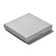 厚紙のジュエリーセットボックス  内部のスポンジ  正方形  グレー  9.05~9.1x9.1~9.15〜x1.5~1.6cm CBOX-C016-01D-03-1