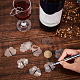Etichetta con ciondoli per bicchiere di vino in acrilico nuvola AJEW-WH0248-383A-3