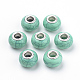 Perles européennes en résine de style imitation turquoise OPDL-Q132-03-1