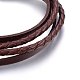 Leather Cord Wrap Bracelets BJEW-G603-34P-2