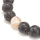 Set di braccialetti di perline dzi mala in stile 2 pz 2 BJEW-JB08316-7