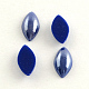 Cabujones de cristal opaco plisado perlado PORC-S779-6x12-21-1