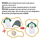 ガラスホットフィックスラインストーン  アップリケの鉄  マスクと衣装のアクセサリー  洋服用  バッグ  パンツ  ライオン  297x210mm DIY-WH0303-260-5