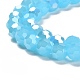 Imitation Jade Glass Beads Stands EGLA-A035-J8mm-B04-4