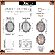 Набор для самостоятельного изготовления овальных и сердечных подвесок из сплава для украшения выпускного DIY-SC0025-37-2