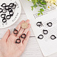 GORGECRAFT 20PCS Anti-Lost Silicone Rubber Rings 13mm Diameter Black Non-Lost O Rings Multipurpose Necklace Lanyard Replacement Pendant Carrying Kit for Pens Device Keychains Office Supplies SIL-GF0001-20-3