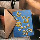 炭素鋼カッティングダイステンシル  DIYスクラップブッキング/フォトアルバム用  装飾的なエンボス印刷紙のカード  猫の模様  ステンシル：6.3x10.6x0.08cm  ステンシル 2: 6.5x8.9x0.08cm DIY-WH0170-371-5
