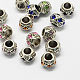 Legierung Rhinestone European Beads MPDL-R036-05-1