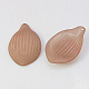 Transparent Frosted Acrylic Leaf Pendants FACR-B001-18-1