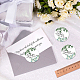 CREATCABIN 192Pcs Thank You For Coming Stickers Greenery Theme Wedding Stickers Favors Olive Branch Leaf Favor Labels for Birthday Party Wedding Shower 1.77 Inch-Sch?n dass du da bist(German) AJEW-WH0343-001-5