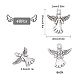SUNNYCLUE 1 Box 40PCS Christmas Charms Bulk Angel Charm Fairy Charms Antique Silver Tibetan Charm for Jewellery Making Charms Supplies DIY Craft Necklace Bracelet Earring Craft Women Beginners Adult FIND-SC0003-06-2