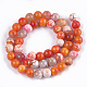 Dyed Natural Agate Beads Strands G-T109-8mm-07-2